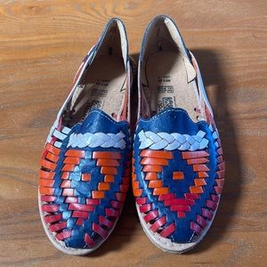 Colorful summer espadrilles